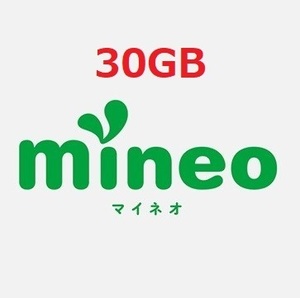 mineo マイネオ パケットギフト 30GB