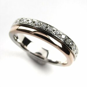 Nina Ricci Nina Ricci бриллиантовое кольцо кольцо K18PG Pt900 18 золотой розовое золото платина женский 9 номер #49 /777 большое снижение цены 