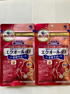 【匿名発送】小林製薬 発酵大豆イソフラボン エクオールα プラス美容サポート 60粒 30日分×2個