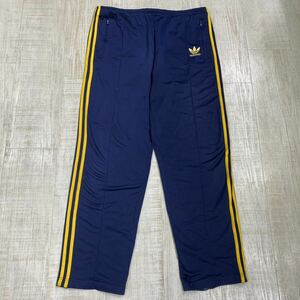 90s Vintage adidas Track Pants アディダス ヴィンテージ トラック パンツ ポリエステル ジャージ SIZE M サイズ ネイビー 系