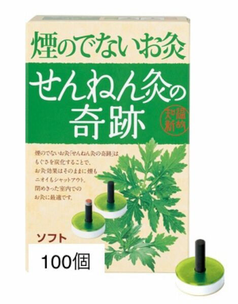 煙の出ないお灸 せんねん灸 奇跡 ソフト 100個