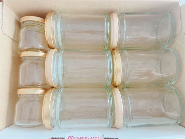 ガラス製ジャム瓶 9個