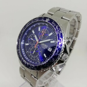 【稼働品】SEIKO セイコー 7T92-0CF0 メンズクォーツクロノグラフ腕時計NV