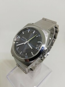 【稼働品】Paul Smith ポールスミス 6038-H24741 クローズドアイズメンズクォーツ腕時計 BK