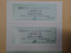 東京ステーションギャラリー　入館割引券　2枚　JR東日本株主優待　2024/6/30まで