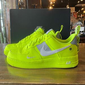 NIKE AIR FORCE 1 *07 LV8 UTILITY Nike военно-воздушные силы 1 low служебная программа AJ7747-700 size 27cm прекрасный б/у товар чёрный бирка 