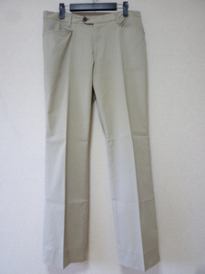 ☆ JOSEPH HOMME ジョセフオム コットンパンツ トラウザー センタークリーススラックス SIZE:50 KHAKI ☆