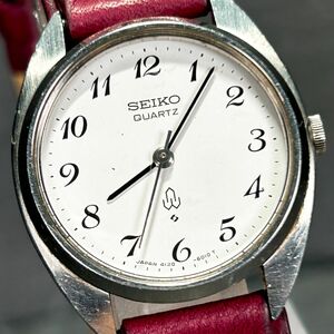 1970年代製 SEIKO セイコー QUARTZ クオーツ 4120-6000 腕時計 クオーツ アナログ ホワイト文字盤 ヴィンテージ 諏訪精工舎 新品電池交換済