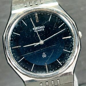 1970年代製 SEIKO セイコー QUARTZ クオーツ 5931-7010 腕時計 アナログ ネイビー文字盤 ヴィンテージ 亀戸製 新品電池交換済み 動作確認済