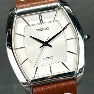 SEIKO Seiko DOLCE Dolce 8J41-0AH0 wristwatch quarts analogue stainless steel white face new goods battery replaced operation verification ending 