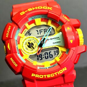 美品 CASIO カシオ G-SHOCK ジーショック Breezy Rasta Color ブリージー・ラスタカラー GA-400CM-4A 腕時計 クオーツ アナデジ 多機能