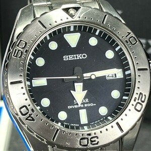 SEIKO PROSPEX セイコー プロスペックス SBDJ009 ダイバースキューバ ソーラー DIVERSCUBA 200M潜水用 腕時計 アナログ チタン ブラック