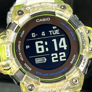 美品 CASIO G-SHOCK カシオ ジーショック G-SQUAD ジースクワッド 電波ソーラー GBD-H1000-7A9jR 腕時計アナログ 心拍計 Bluetooth