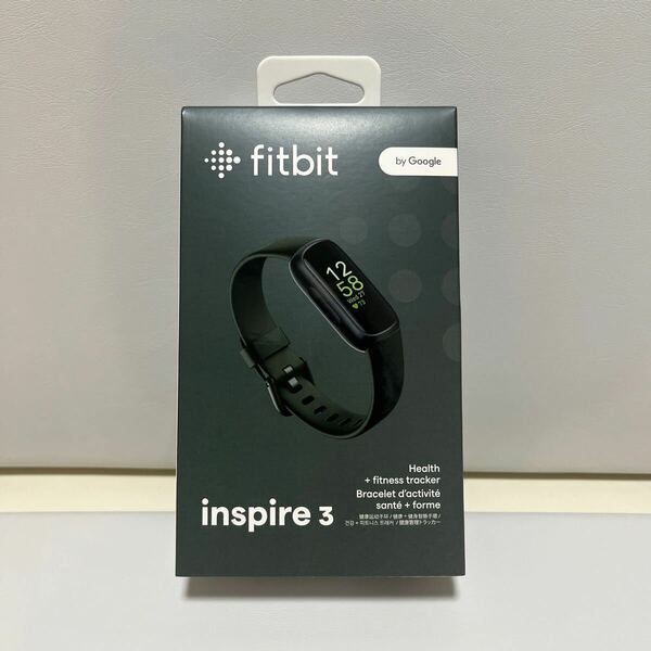 未使用　未開封　fitbit Inspire 3 by Google ブラック 定価12800円　ミッドナイトゼン フィットビット 