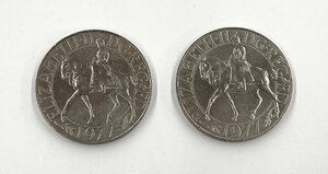 現状品 1977年 エリザベス2世 即位25周年記念 25ペンス白銅貨 イギリス 直径3.8cm 厚さ3mm メダル コイン
