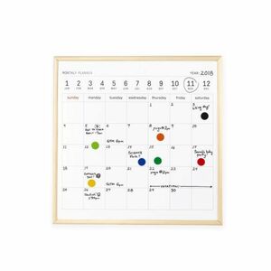 キッカーランド KIKKERLAND Lサイズ ホワイトボードカレンダー White Board Calendar ディテール DETAIL 2402 雑貨