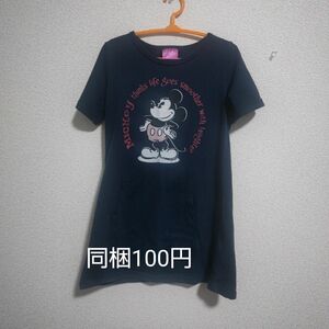 半袖Tシャツ Tシャツ 女の子 Disney ディズニー ミニー Tシャツワンピース 半袖 120センチ