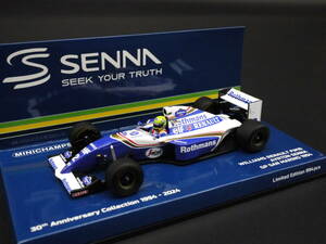 1:43 Minichamps ウィリアムズ FW16 ラストレース A.セナ #2 ロスマンズ仕様 サンマリノGP イモラ Senna 没後30年コレクション