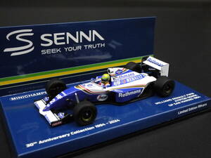 1:43 Minichamps ウィリアムズ FW16 ラストレース A.セナ #2 ロスマンズ仕様 サンマリノGP イモラ Senna Wiiliams 没後30年コレクション