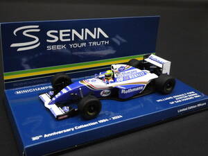 1:43 Minichamps ウィリアムズ FW16 ラストレース A.セナ #2 ロスマンズ仕様 サンマリノGP イモラ Senna 没後30年コレクション Williams
