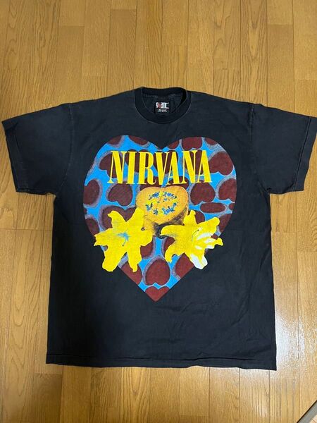 ニルヴァーナ NIRVANA Tシャツ giantタグ XL カードコバーン ハートシェイプ heart