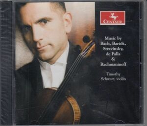 [CD/Centaur]バッハ:シャコンヌ(無伴奏ヴァイオリンのためのパルティータ第2番ニ短調BWV1004から)他/T.シュウォーツ(vn) 2003.10.21他