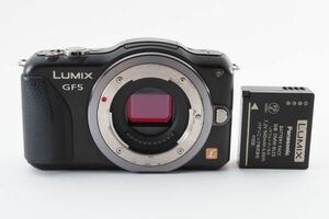 【光学極上品】Panasonic パナソニック LUMIX GF5 DMC-GF5 黒 ショット数6686回 ミラーレス一眼カメラ #928-1