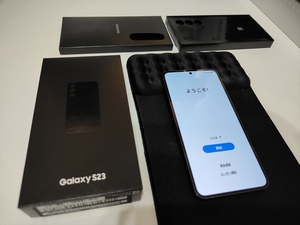 1円出品で売り切り！超美品Galaxy S23 ブラック 256GB 楽天モバイル