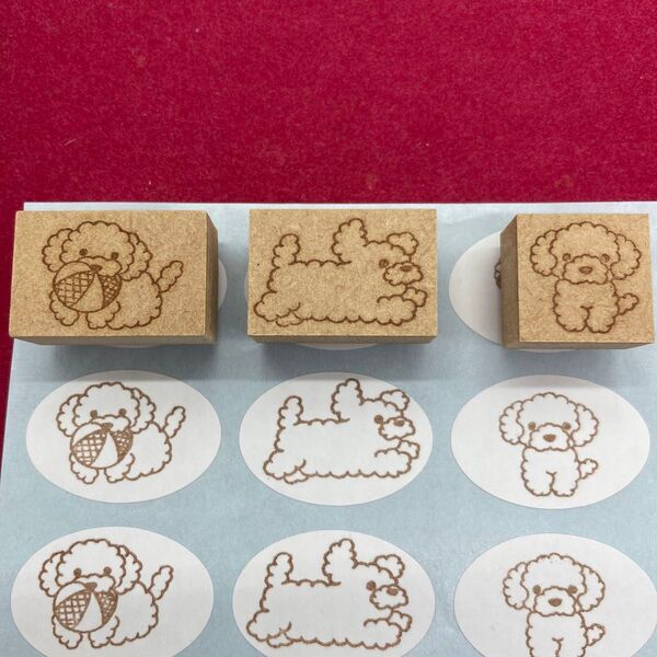 犬2スタンプセット はんこ
