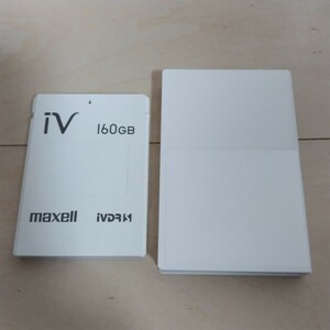 maxell マクセル iVDR-S カセットハードディスク160GB ケース付き 初期化済み 動作未確認 ジャンク 送料520円より