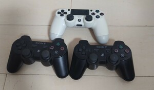  SONY ソニー PlayStation3 プレステ3 コントローラー 2個 PlayStation4 プレステ4 コントローラ 1個 ジャンク
