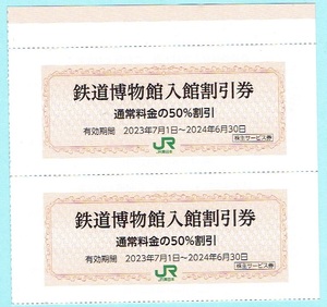 鉄道博物館 入館割引券 2枚セット JR東日本 株主優待券