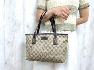  превосходный товар GUCCI Gucci GGs шкив m ручная сумочка сумка на плечо сумка кожа светло-коричневый тон 72037