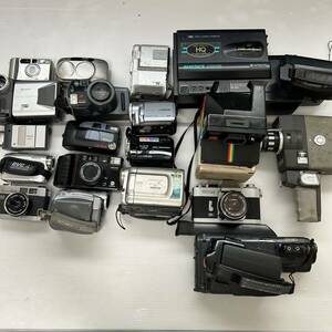 1円~ フィルムカメラビデオカメラまとめ FUJICA SHARP SONY RICOH PENTAX Canon MINOLTA Polaroid HITACHIなど(ジャンク品 動作未確認 HM)