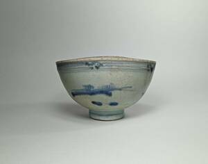 [ tea dog ] the first period Imari landscape writing tea cup Edo the first period 