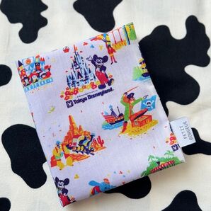 ディズニー キャラクター ミッキー ハンドメイドビンテージシーツ 輸入生地 トートバッグ 母子手帳ケース ポーチ 入園グッズ