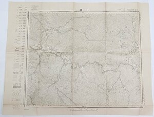 【古地図】小國　五万分一地形図村上八號(共十二面)　大正5年　大日本帝国陸地測量部★tr.17