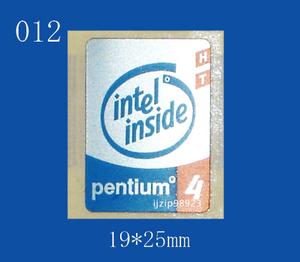  prompt decision 012[ pentium 4 HT ]( large ) emblem seal addition including in a package shipping OK# conditions attaching free shipping unused 