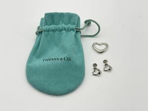  Tiffany TIFFANY Co серебряный 925 аксессуары Open Heart iya серьги-кольца колье верх подвеска комплект суммировать 