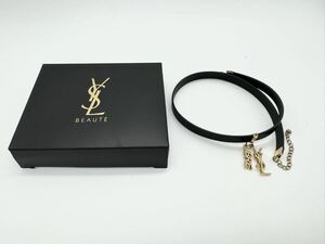  Yves Saint-Laurent Yves Saint Laurent YSL accessory necklace choker Logo Gold color 
