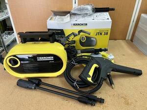 1 jpy start selling out KARCHER Karcher home use high pressure washer JTK38 operation verification ending used beautiful goods cleaning car wash *[ control No.F10201]