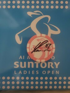  woman Pro Golf side origin . Pro with autograph Suntory Lady's limitation marker ultra rare goods article limit last 1 goods!JLPGA