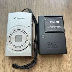 Canon キャノン IXY 200 シルバー コンパクトデジタルカメラ コンデジ PC2333 充電器バッテリー付属 中古 動作確認済 デジカメ 