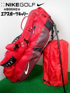 * Nike *NIKE*BG0342* air sport Carry * stand bag * red * with translation *