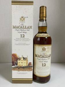 【古酒・未開栓】MACALLAN マッカラン 12年 旧ボトル 750ml 43% 箱付 