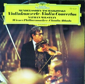 チャイコフスキー /メンデルスゾーン ヴァイオリン協奏曲 ミルシテイン 国内盤ライナー付 アバド ウィーンフィル VC MILSTEIN 1972,73 LP