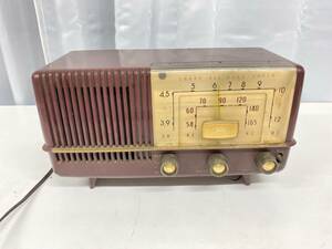 6/011[ Junk ] Showa Retro sharp vacuum tube radio 5X-105 operation not yet verification 