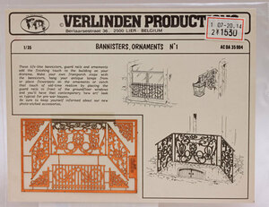 バーリンデンACDA35004 1/35 BANNISTERS,ORNAMENTS N1 Parts-002