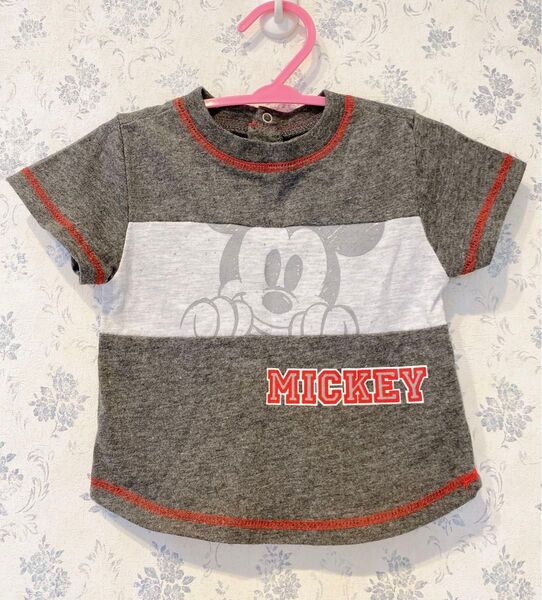 【匿名配送】【新品】【70cm】ミッキー 半袖 Tシャツ 子供 ベビー キッズ カットソー トップス ミッキーマウス コストコ