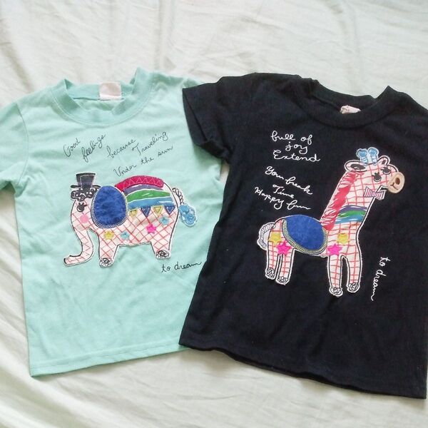 半袖Tシャツ キッズ 2枚セット サイズ100-110